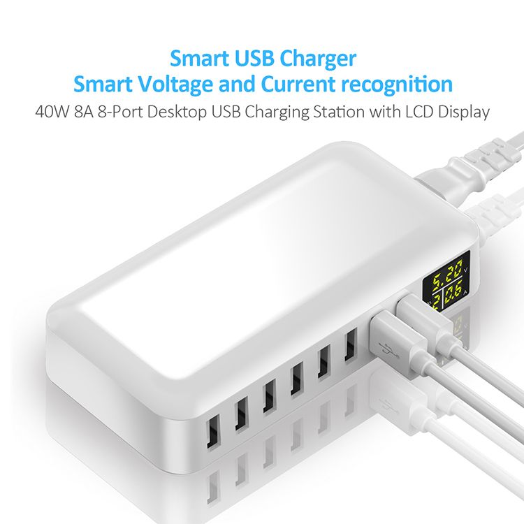 Bakeey-10A-8-Port-USB-Charger-Smart-Charger-Digital-Display-Desktop-Charging-Station-Adapter-With-EU-1731733