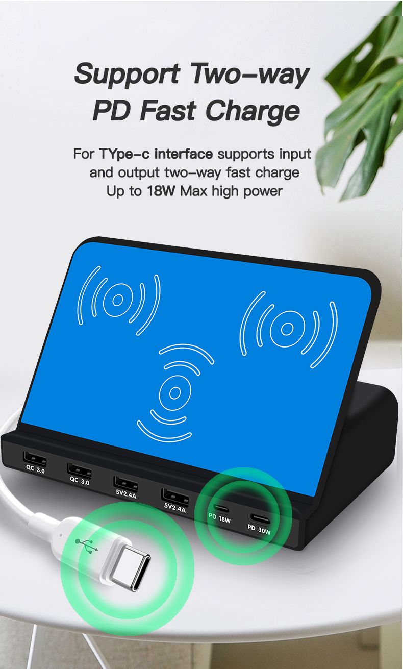 Bakeey-120W-USB-Charger-Desktop-Charging-Station-Dual-PD30-Power-Delivery-Dual-QC30-Quick-Charging-3-1711993