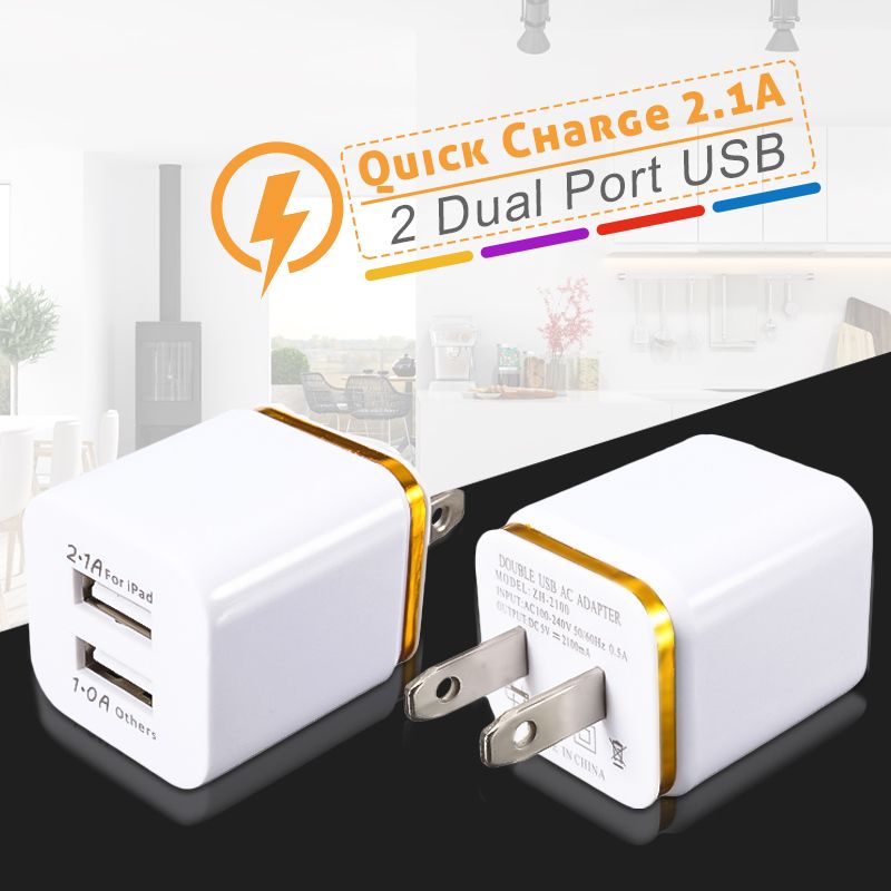 Bakeey-21A-Dual-Port-USB-Charger-Fast-Charging-Dual-USB-Wall-Charger-Adapter-For-Huawei-P30-P40-Pro--1009208