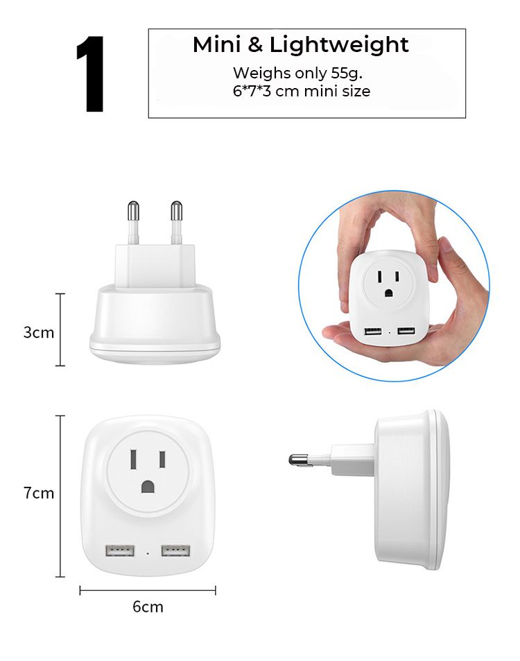 Bakeey-24A-Fast-Charging-American-Jack-Dual-USB-Charger-Regulator-Adapter-For-iPhone-XS-11Pro-Huawei-1648543