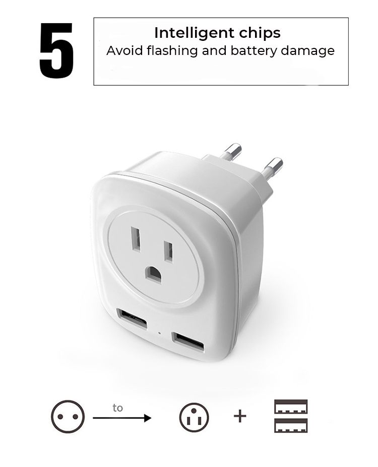 Bakeey-24A-Fast-Charging-American-Jack-Dual-USB-Charger-Regulator-Adapter-For-iPhone-XS-11Pro-Huawei-1648543