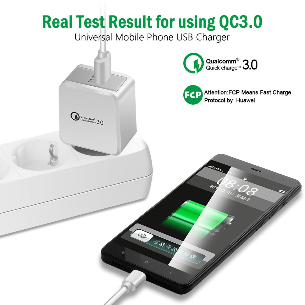 Bakeey-24A-USB-QC30-Fast-Charging-EU-Plug-Adapter-Charger-For-iPhone-X-XR-XS-Mi8-Mi9-Pocophone-F1-S1-1498994