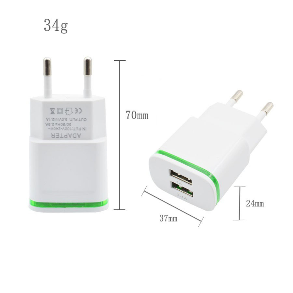 Bakeey-2A-Dual-USB-Ports-Luminous-USB-Charger-Fast-Charging-For-iPhone-XS-11Pro-Huawei-P30-Pro-P40-X-1717759