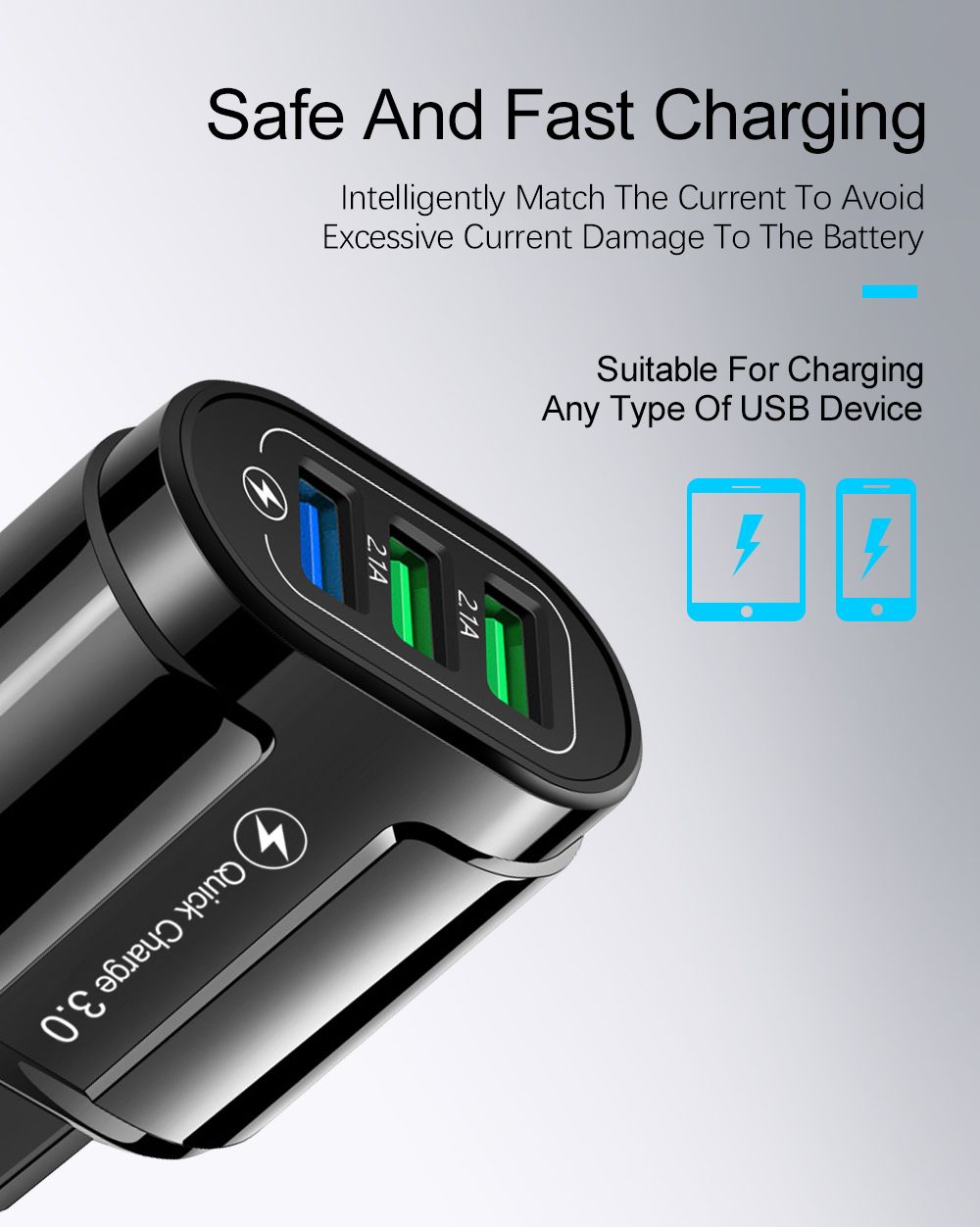 Bakeey-3-Port-USB-Charger-QC30-Universal-Fast-Charging-USB-Charger-For-iPhone-XS-11-Pro-Mi10-Note-9S-1686567