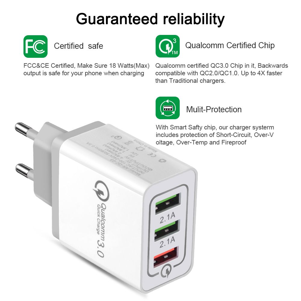 Bakeey-3-Ports-Quick-Charge-30-USB-Charger-Power-Adapter-for-iPhone-for-Samsung-Xiaomi-1404234