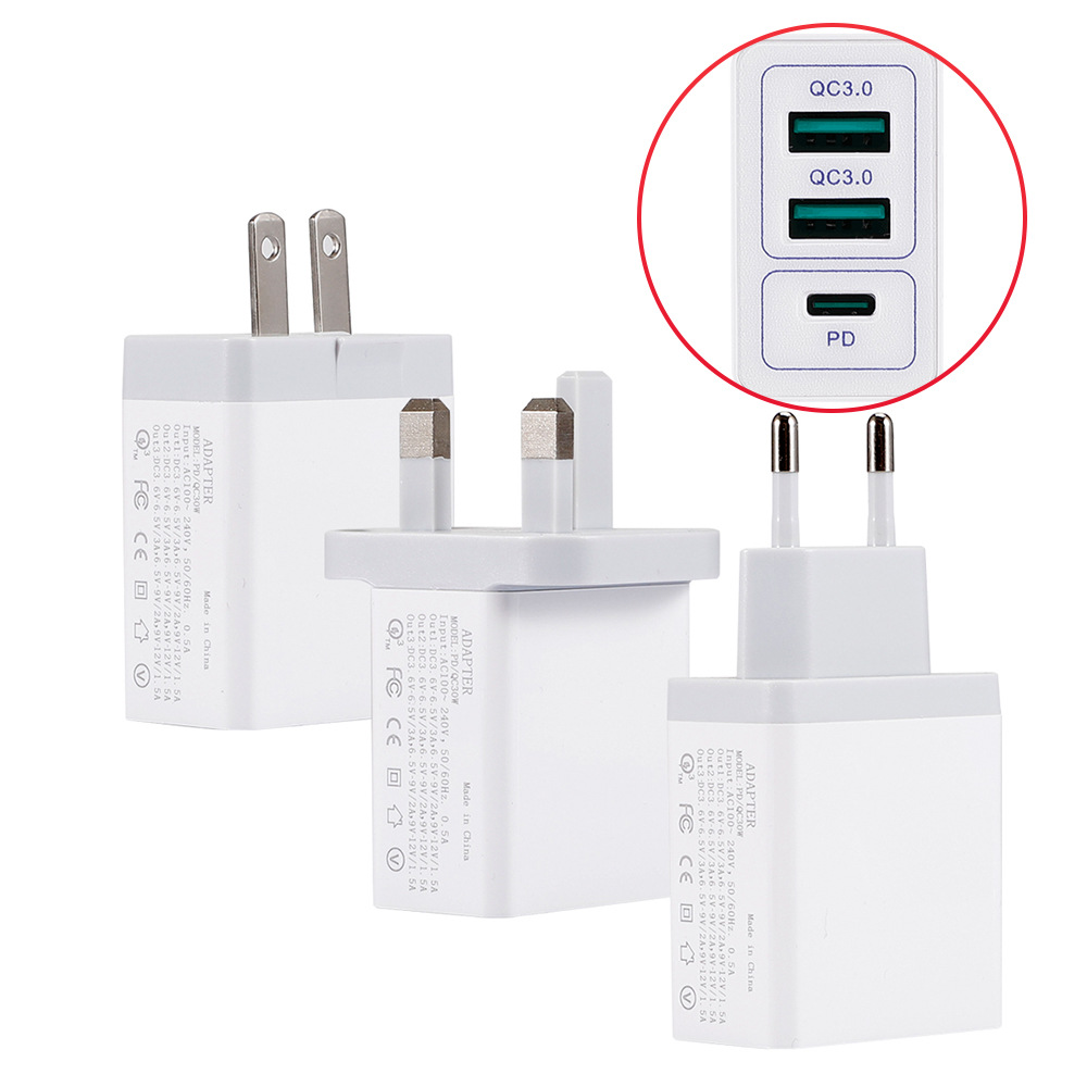 Bakeey-30W-Dual-USB-QC30-PD-Fast-Charging-USB-Charger-Adapter-For-iPhone-8Plus-XS-11Pro-Huawei-P30-P-1615595
