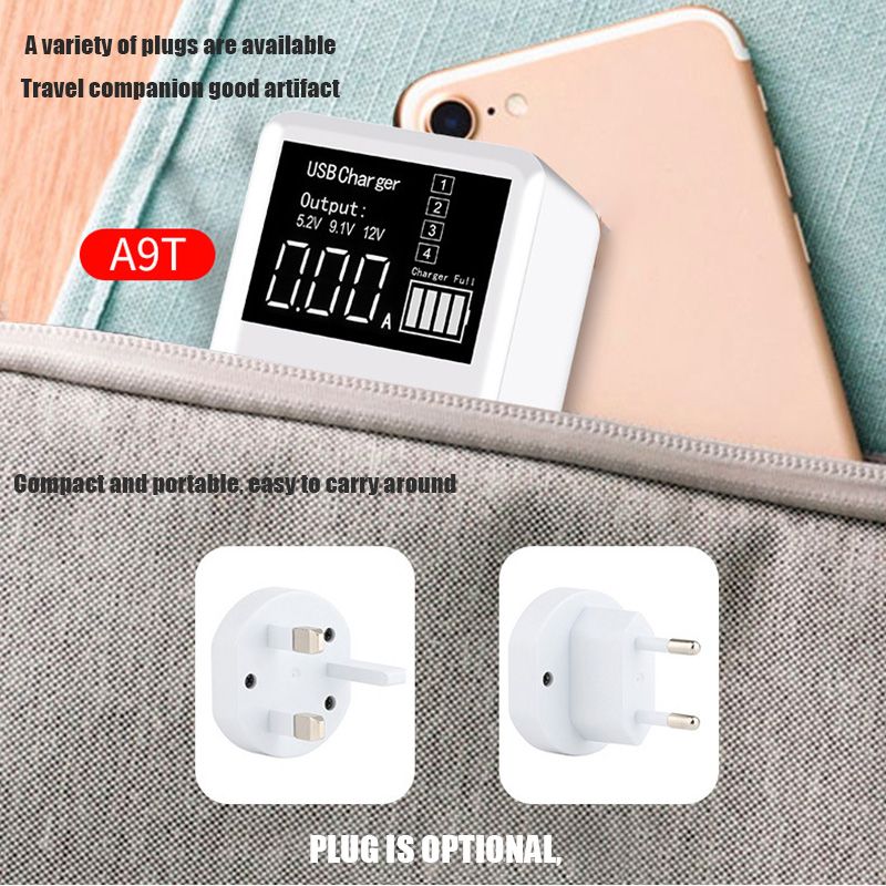 Bakeey-30W-Type-C-QC30-Multi-Port-LED-Display-Fast-Charging-Charger-Adapter-For-iPhone-8Plus-11-Pro--1600524