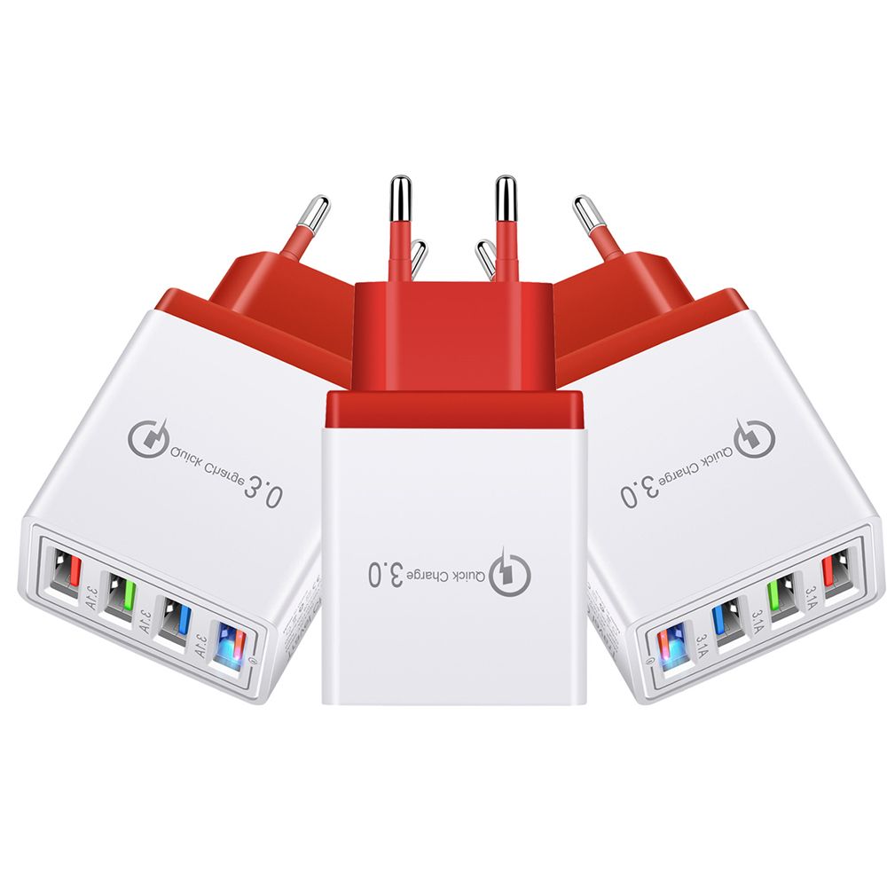Bakeey-31A-4USB-LED-Light-Fast-Charging-USB-Charger-Adapter-For-iPhone-8-Plus-XS-11Pro-Huawei-P30-Pr-1600456