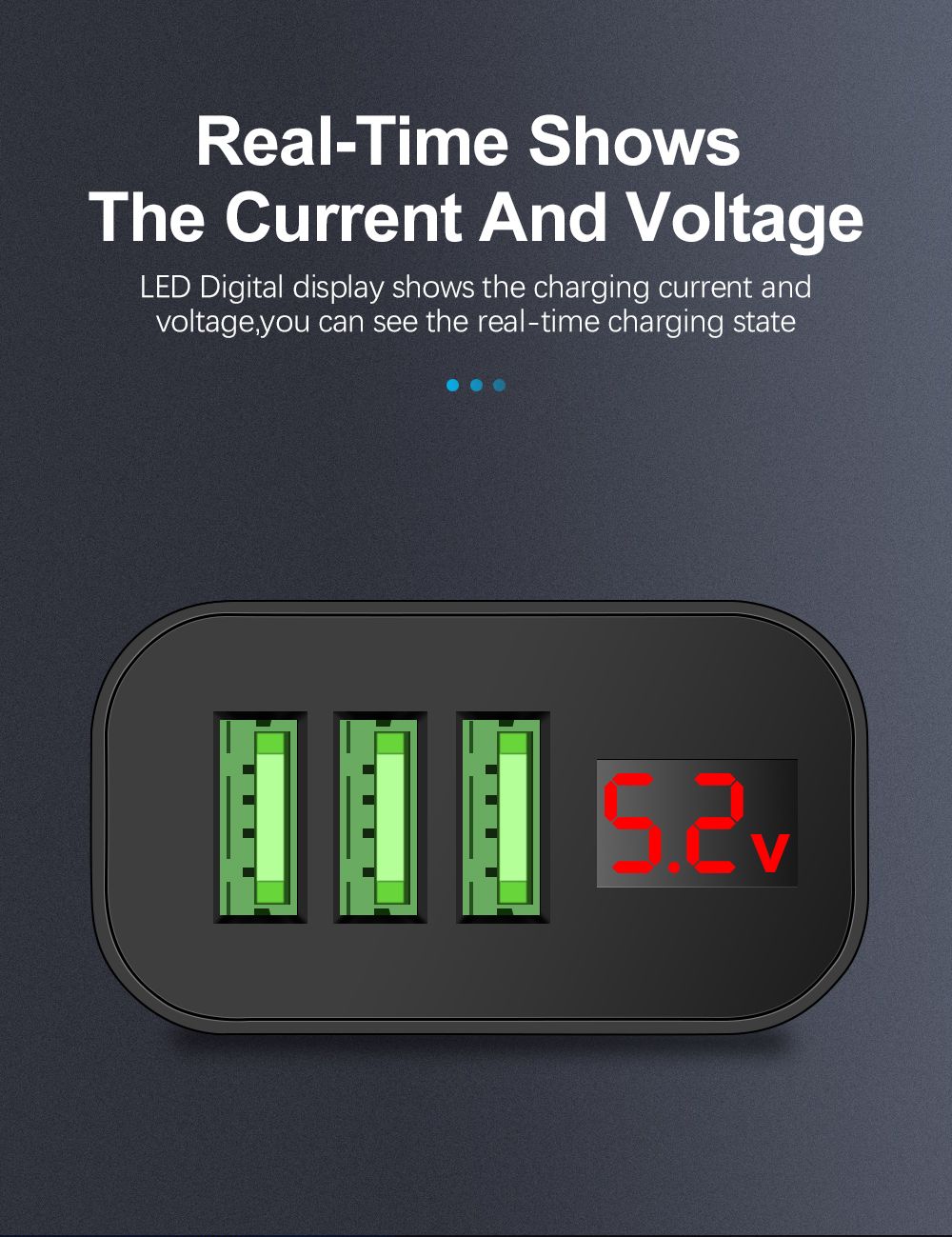 Bakeey-31A-USB-Charger-LED-Display-Fast-Charging-Travel-Charger-Adapter-For-iPhone-8Plus-XS-11Pro-Xi-1713534