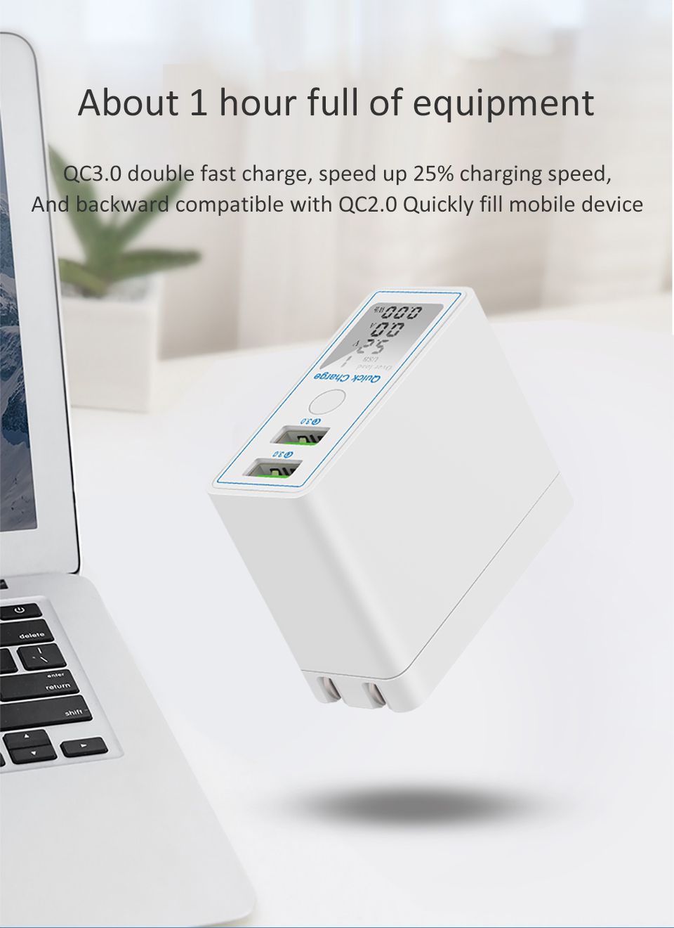 Bakeey-36W-QC30-Dual-USB-LED-Display-Fast-Charging-USB-Charger-For-iPhone-XS-11Pro-Huawei-P30-Pro-P4-1663234