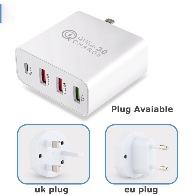 Bakeey-36W-USB-Charger-QC30-Type-C-Travel-Wall-Charger-Adapter-With-3USB-Type-C-Flash-Charging-For-i-1717217