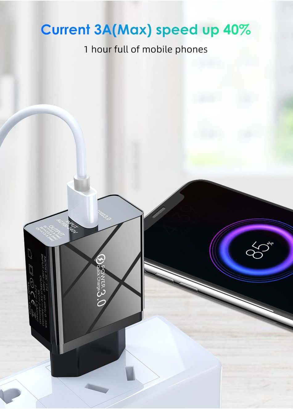 Bakeey-3A-USB-Charger-QC30-Quick-Charging-For-iPhone-XS-11Pro-Xiaomi-Mi10-Redmi-Note-9S-1686400