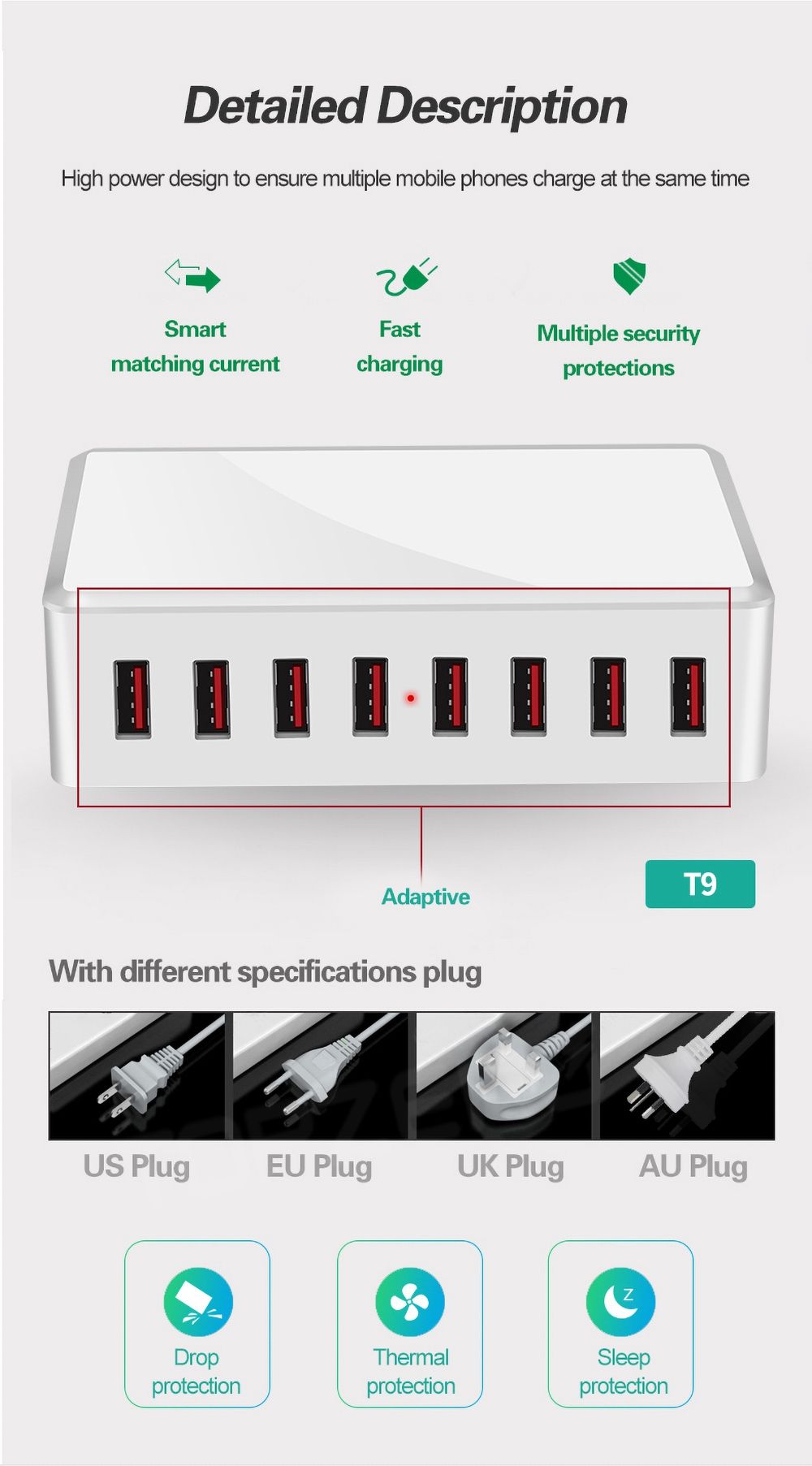 Bakeey-4-Port-QC-30-USB-Type-C-Charger-LCD-Screen-Display-30W-Wall-Charger-Adapter-For-iPhone-XS-11P-1729217