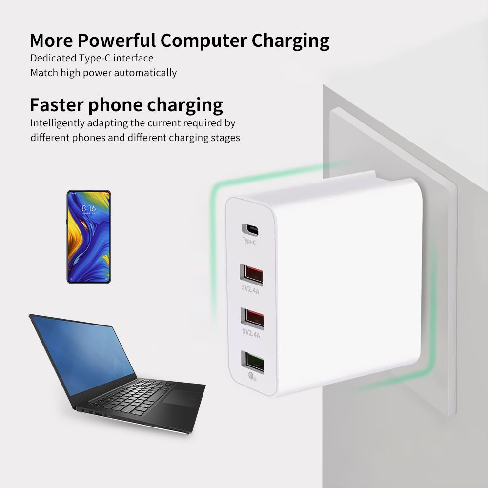 Bakeey-4-Ports-USB-Charger-QC30-USB-Type-C-Wall-Charger-Adapter-Fast-Charging-For-iPhone-XS-11Pro-Hu-1721904