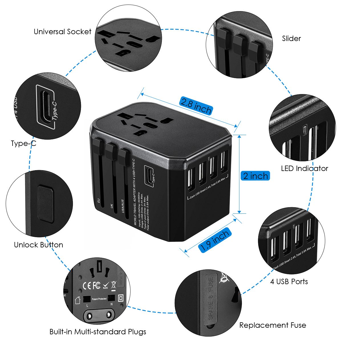 Bakeey-4-USB-PD-Type-C-Travel-Wall-USB-Charger-Adapater-EU-UK-US-AU-For-Phone-Tablet-Camera-1359649