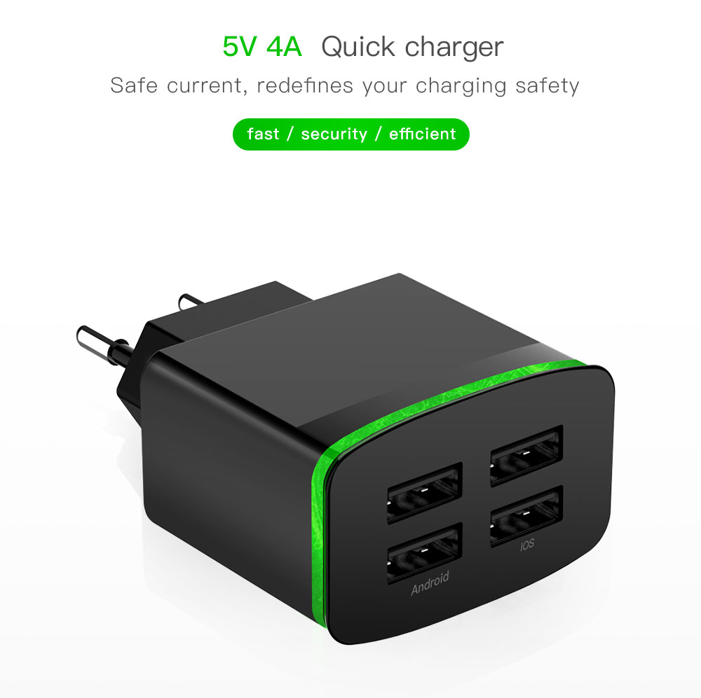 Bakeey-4-USB-Port-QC30-Fast-Charge-4A-USB-Charger-for-Samsung-for-iPhone-Xiaomi-Huawei-1410766