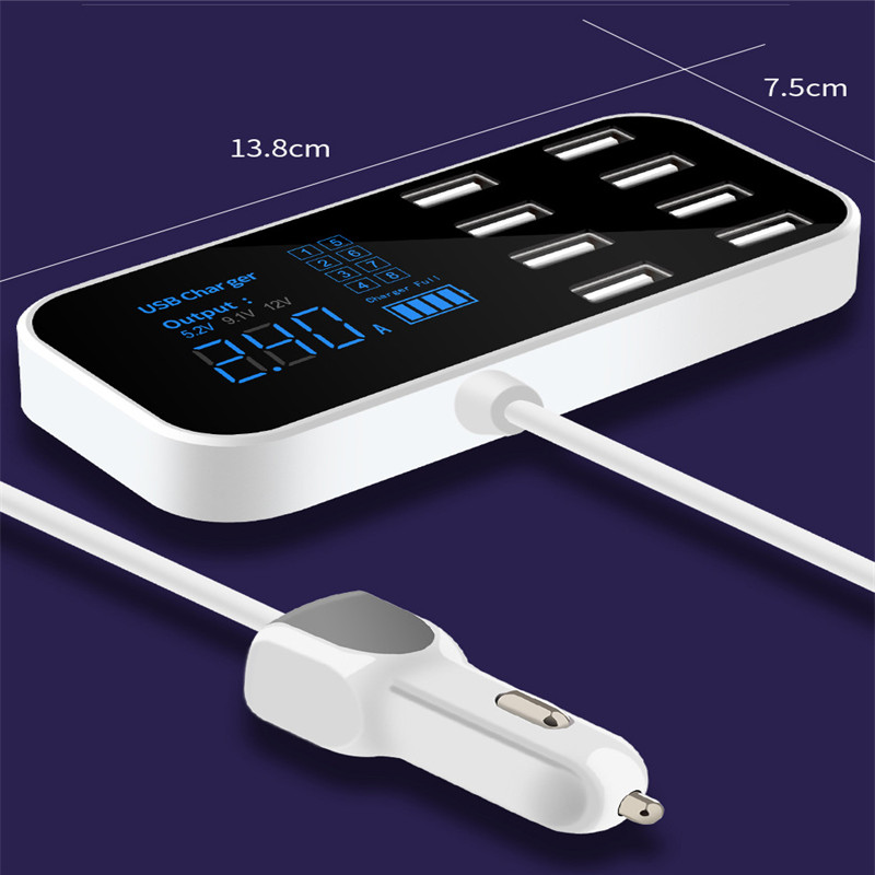 Bakeey-40W-8-Multi-Port-USB-Charger-Adapter-Desktop-Smart-LED-Display-Charging-Station-For-iPhone-XS-1670214