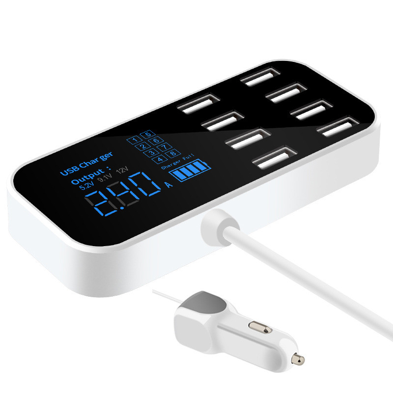 Bakeey-40W-8-Multi-Port-USB-Charger-Adapter-Desktop-Smart-LED-Display-Charging-Station-For-iPhone-XS-1670214