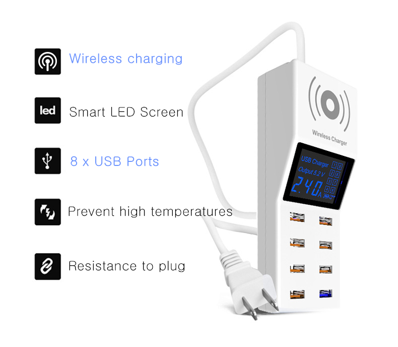 Bakeey-40W-8-USB-Ports-QC30-Smart-Wireless-Fast-Charger-for-iPhone-X-S9-Mi6-1278258