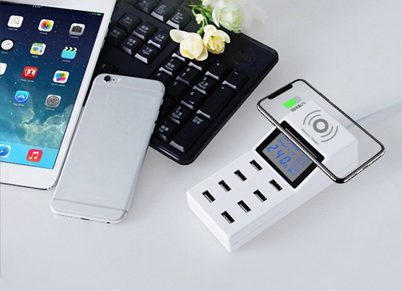 Bakeey-40W-8-USB-Ports-QC30-Smart-Wireless-Fast-Charger-for-iPhone-X-S9-Mi6-1278258