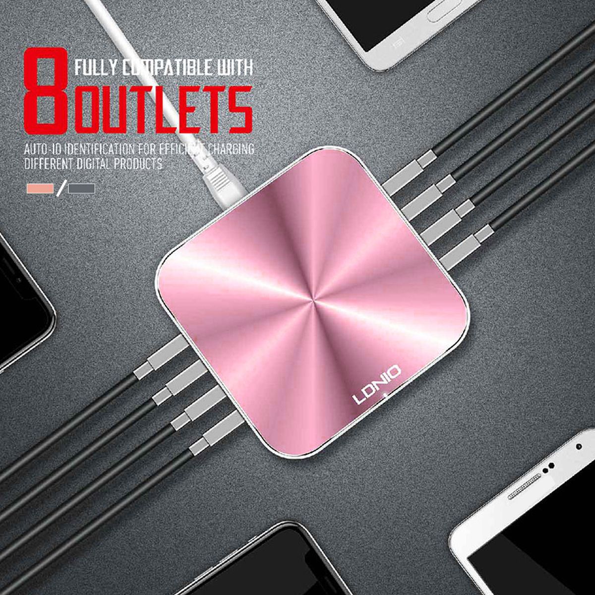 Bakeey-50W-8-USB-Port-QC-Charger-Fast-Charging-For-iPhone-12-XS-11Pro-MI10-Mi10-Note-9S-S20-1738834