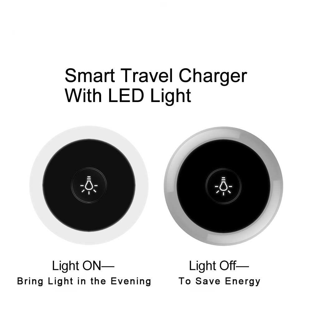 Bakeey-5V24A-Smart-Travel-Charger-with-LED-Night-Light-Dual-USB-Fast-Charging-For-iPhone-XS-11Pro-On-1709804