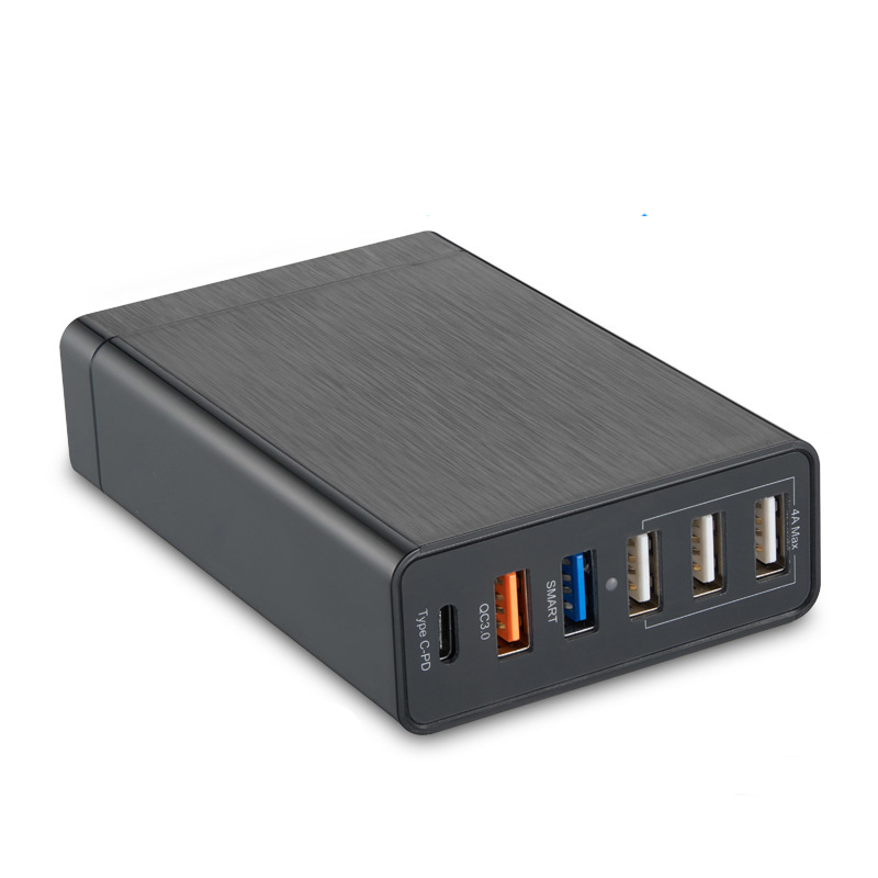 Bakeey-60W-6-Port-USB-Charger-Desktop-Charging-Station-18W-USB-QC30-18W-USB-C-PD-Power-Delivery-EU-P-1746101