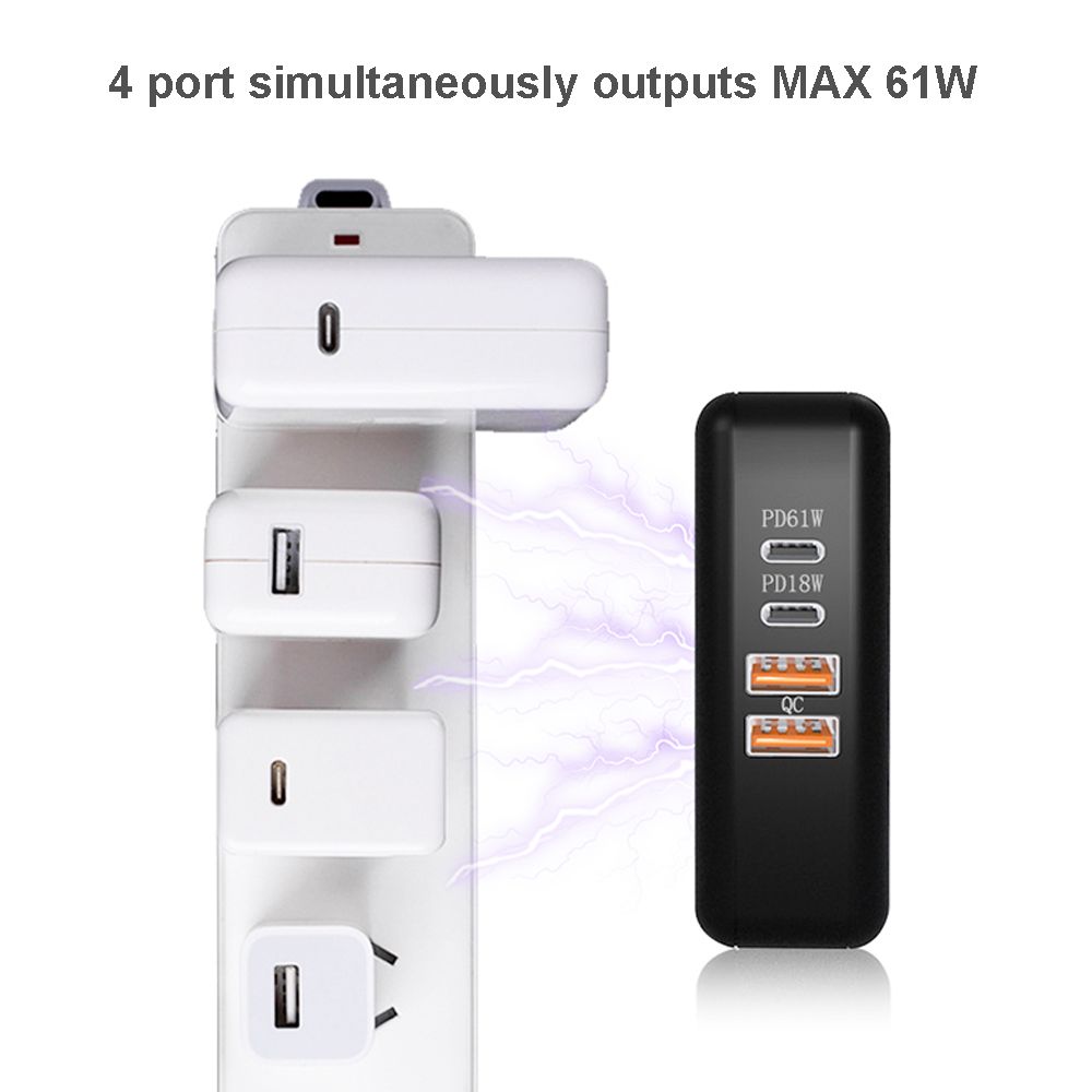 Bakeey-61W-Dual-QC30-PD30-Fast-Charging-USB-Cahrger-Adapter-For-iPhone-8Plus-XS-11-Pro-Huawei-P30-Pr-1600799