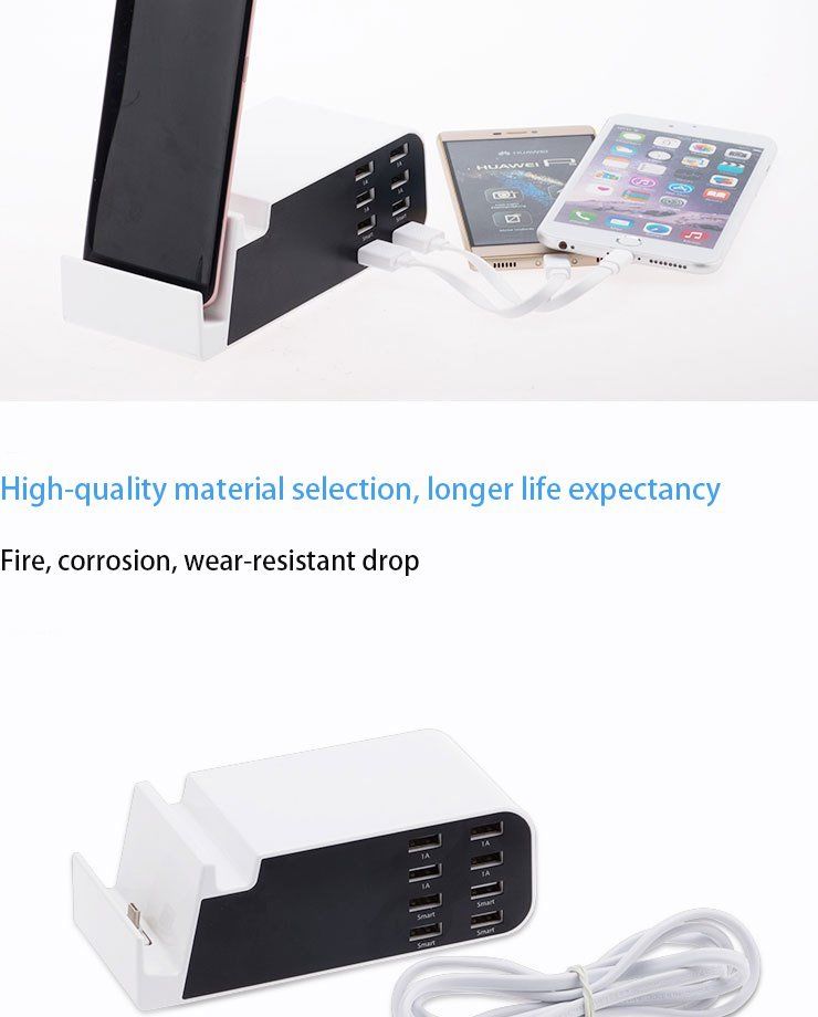 Bakeey-8-Ports-24A-Type-C-Fast-Charger-Dock-EU-Plug-For-iPhone-X-8Plus-Oneplus-5T-Xiaomi-Mi-A1-1275988
