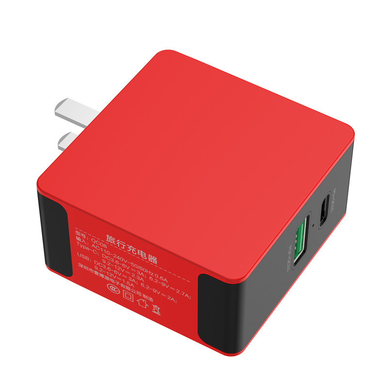 Bakeey-QC30-PD-Type-C-Dual-USB-Fast-Charging-USB-Charger-Adapter-For-iPhone-X-XS-Xiaomi-Mi9-Redmi-7A-1568307