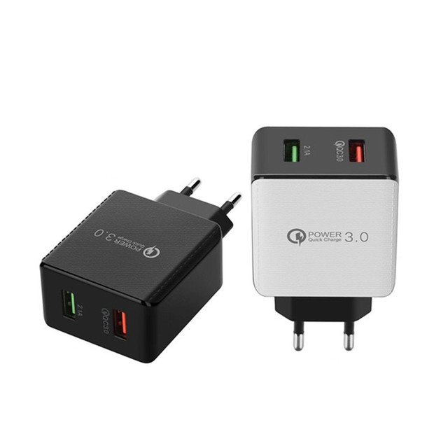 Bakeey-USB-Charger-Dual-Port-QC30-Fast-Charging-For-iPhone-XS-11Pro-Mi10-Note-9S-1686372