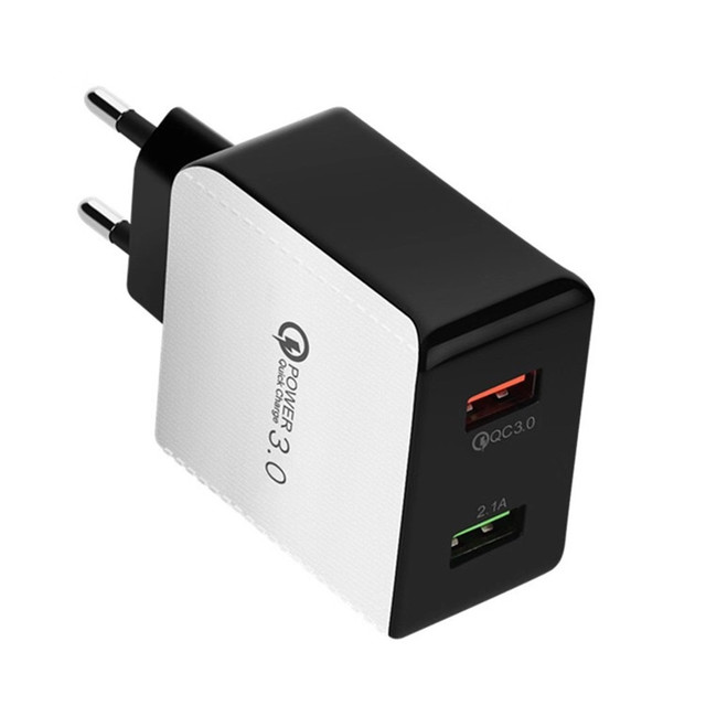 Bakeey-USB-Charger-Dual-Port-QC30-Fast-Charging-For-iPhone-XS-11Pro-Mi10-Note-9S-1686372