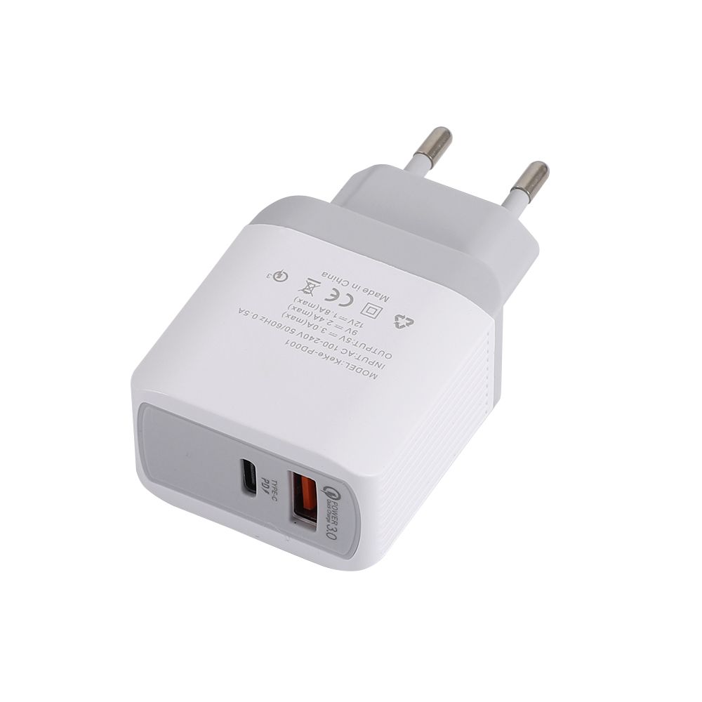 Bakeey-USB-Charger-QC30-PD18W-Fast-Charging-For-iPhone-XS-11Pro-Huawei-P30-P40-Pro-Mi10-S20-Note-20-1725015