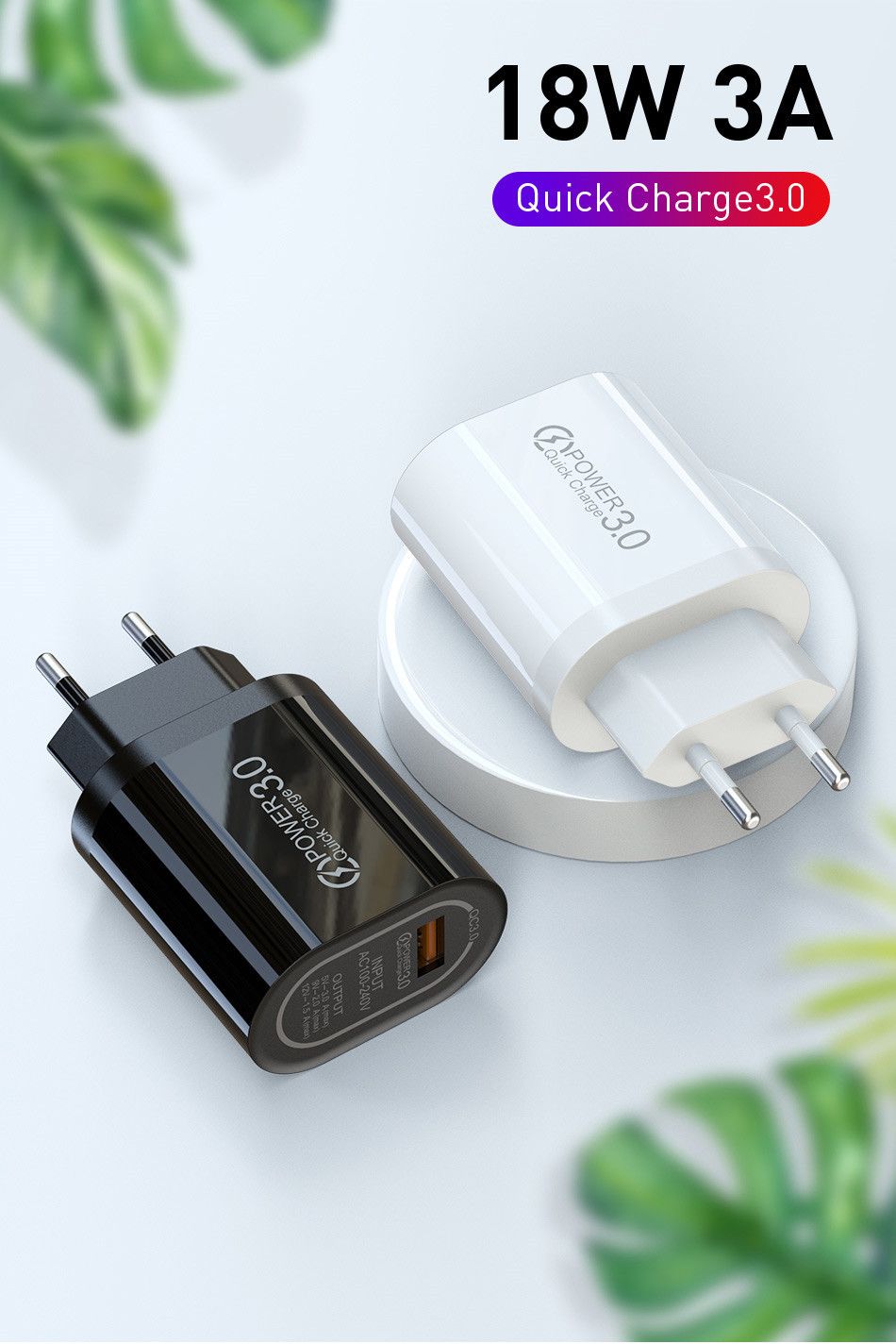 Bakeey-USB-Charger-QC30-Universal-Fast-Charging-USB-Charger-For-iPhone-XS-11-Pro-Xiaomi-Mi10-Redmi-N-1686568