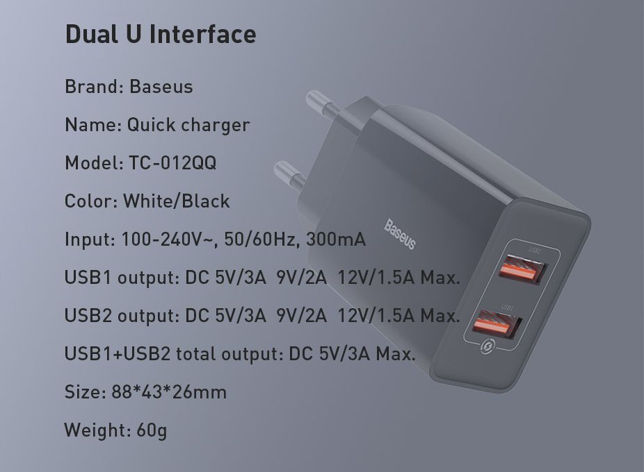 Baseus-18W-2-Port-USB-Wall-Charger-QC30-FCP-AFC-Fast-Charging-EU-Plug-Quick-Charger-For-Smart-Phones-1695467