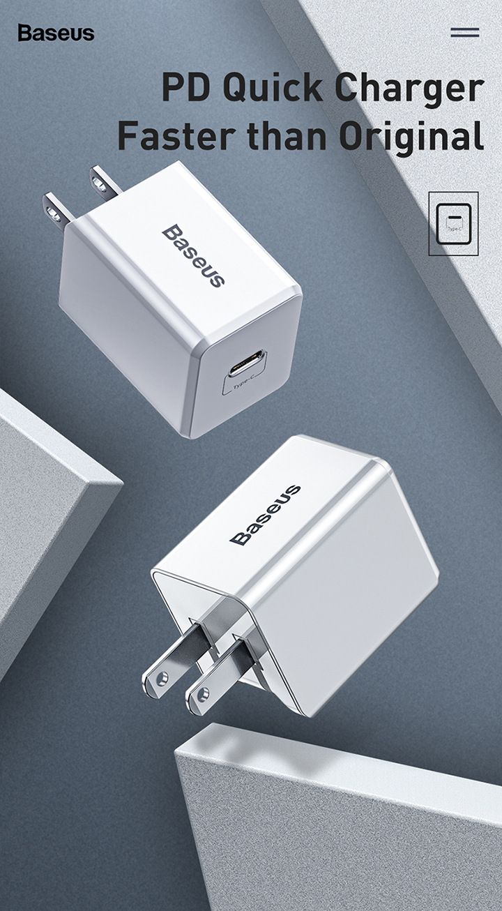 Baseus-18W-PD-Type-C-Fast-Charging-US-USB-Charger-Adapter-For-iPhone-X-XS-HUAWEI-P30-Oneplus-7-MI9-S-1537308