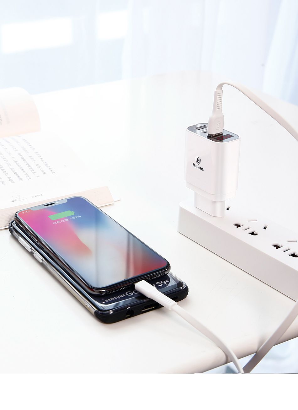 Baseus-Digital-LED-Display-34A-3-USB-Port-Fast-Charging-Wall-Travel-Charger-for-iPhone-X-1310504