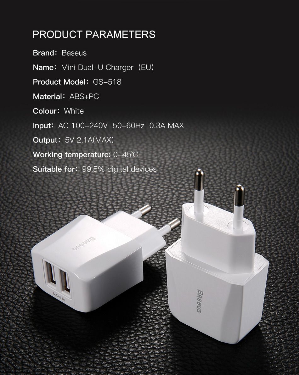 Baseus-Mini-5V-21A-Mini-Dual-USB-EU-Plug-Travel-Wall-Charger-For-iPhone-X-8-Samsung-1253705