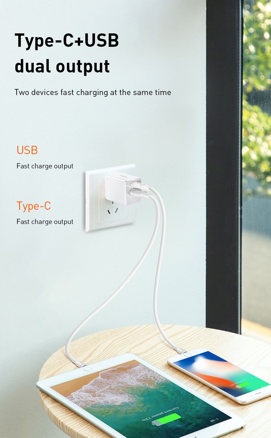 Baseus-PD30--QC30-Traveler-PPS-USB-C-18W-Quick-USB-Charger-for-Samsung-Huawei-1468156