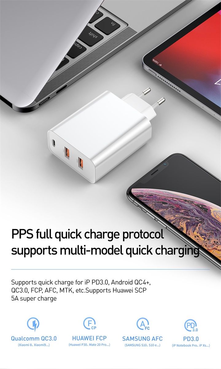 Baseus-PPS-5A-3-Quick-Charge-40-30-60W-EU-Charger-Adapter-For-iPhone-X-XS-Oneplus-7-Pocophone-HUAWEI-1531930