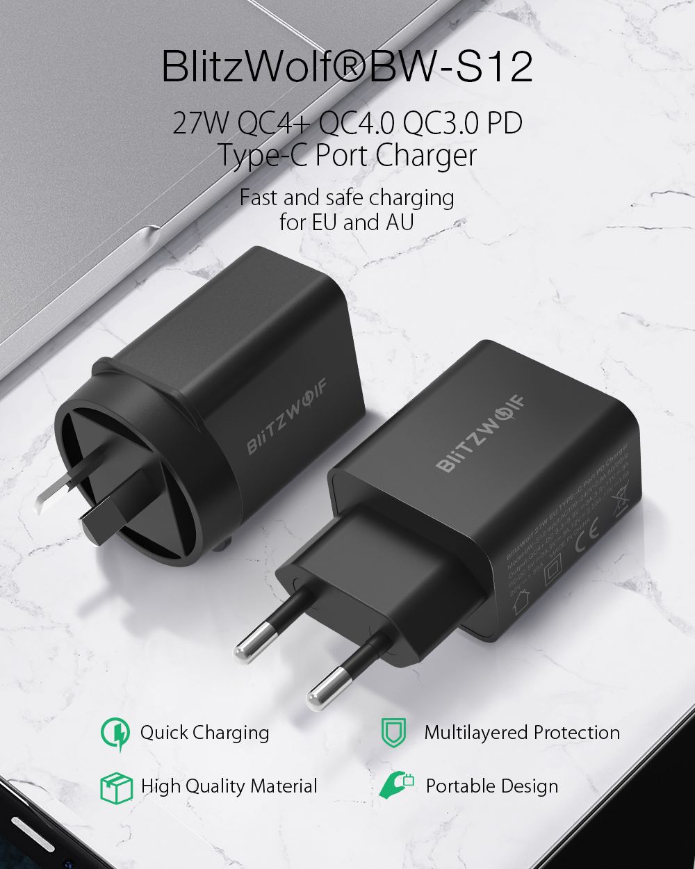 BlitzWolfreg-BW-S12-27W-QC4-QC40-QC30-PD-Type-C-Port-Charger--BW-TC17-3A-USB-PD-Type-C-to-Type-C-Cha-1592333