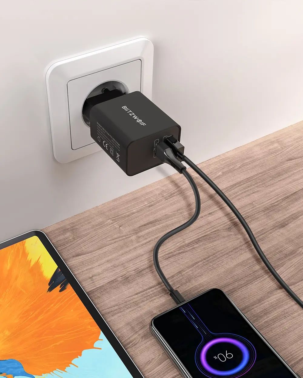 BlitzWolfreg-BW-S14-18W-USB-Charger-Type-C-PD30-QC30-Travel-Wall-AU-Plug-Charger-with-BlitzWolfreg-B-1714114