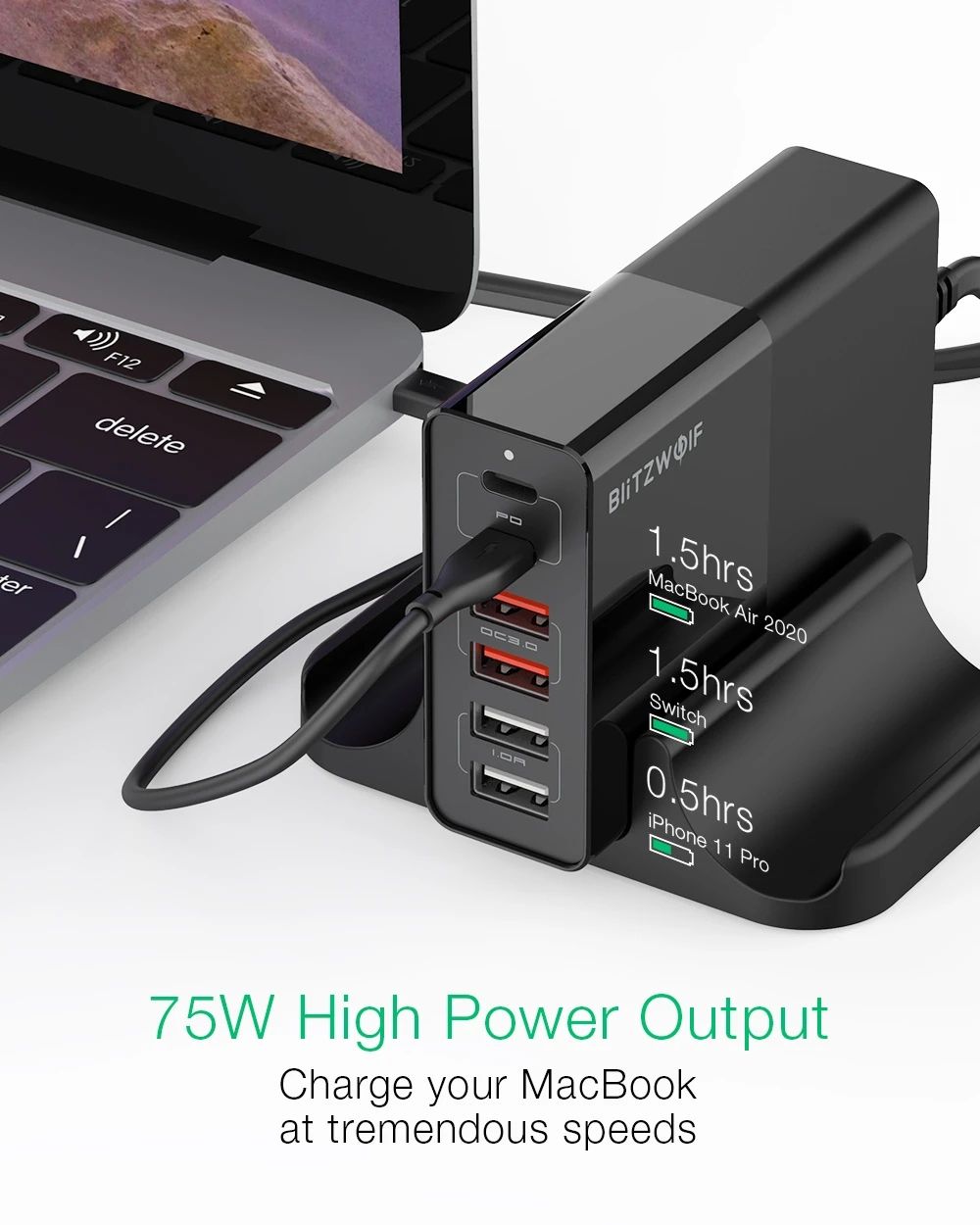 BlitzWolfreg-BW-S16-75W-6-Port-USB-PD-Charger-Desktop-Charging-Station-Dual-PD30-QC30-With-Baseus-10-1733124