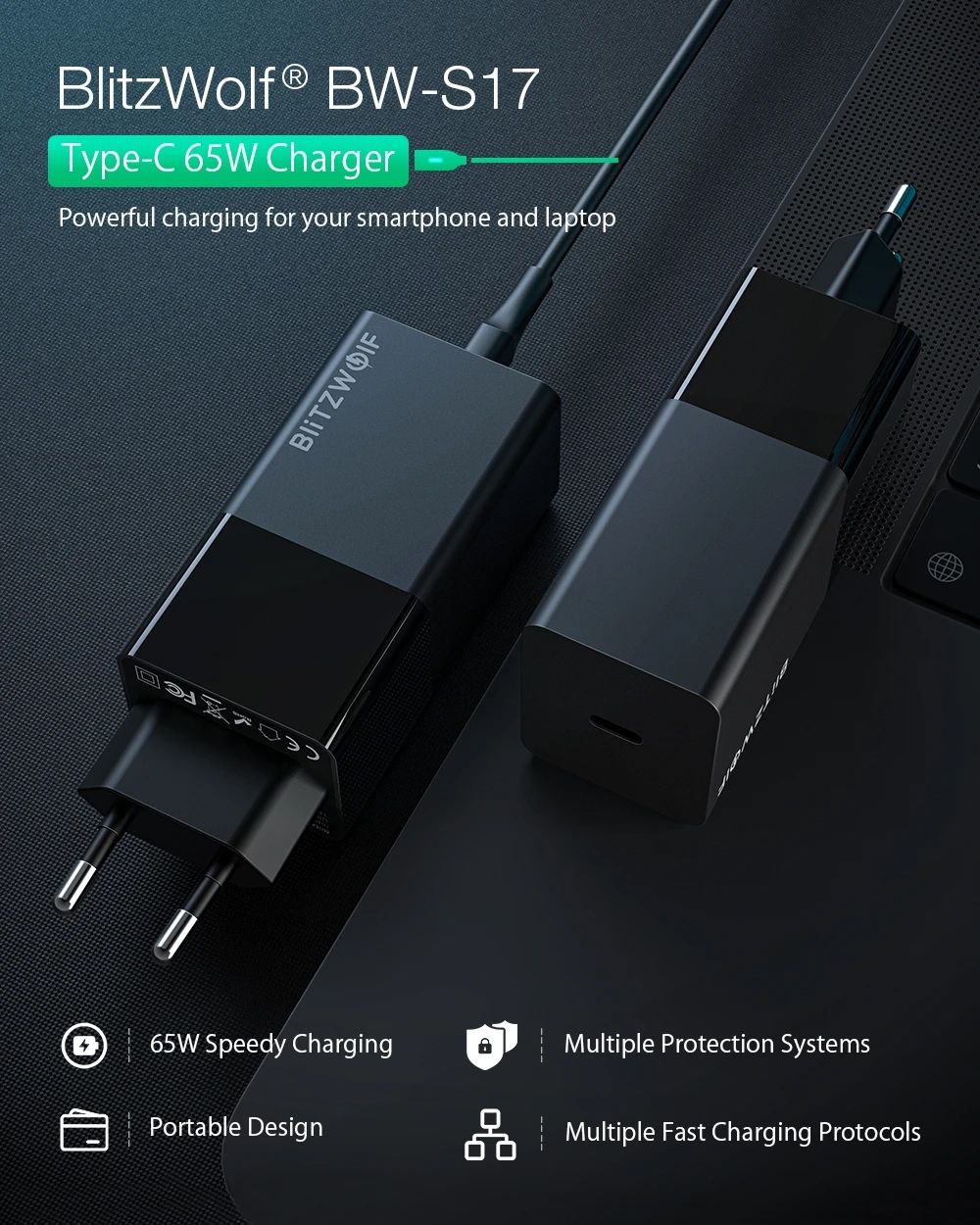 BlitzWolfreg-BW-S17-65W-USB-C-Charger-PD30-Power-Delivery-Wall-Charger-With-EU-Plug-Adapter-With-Bas-1730984