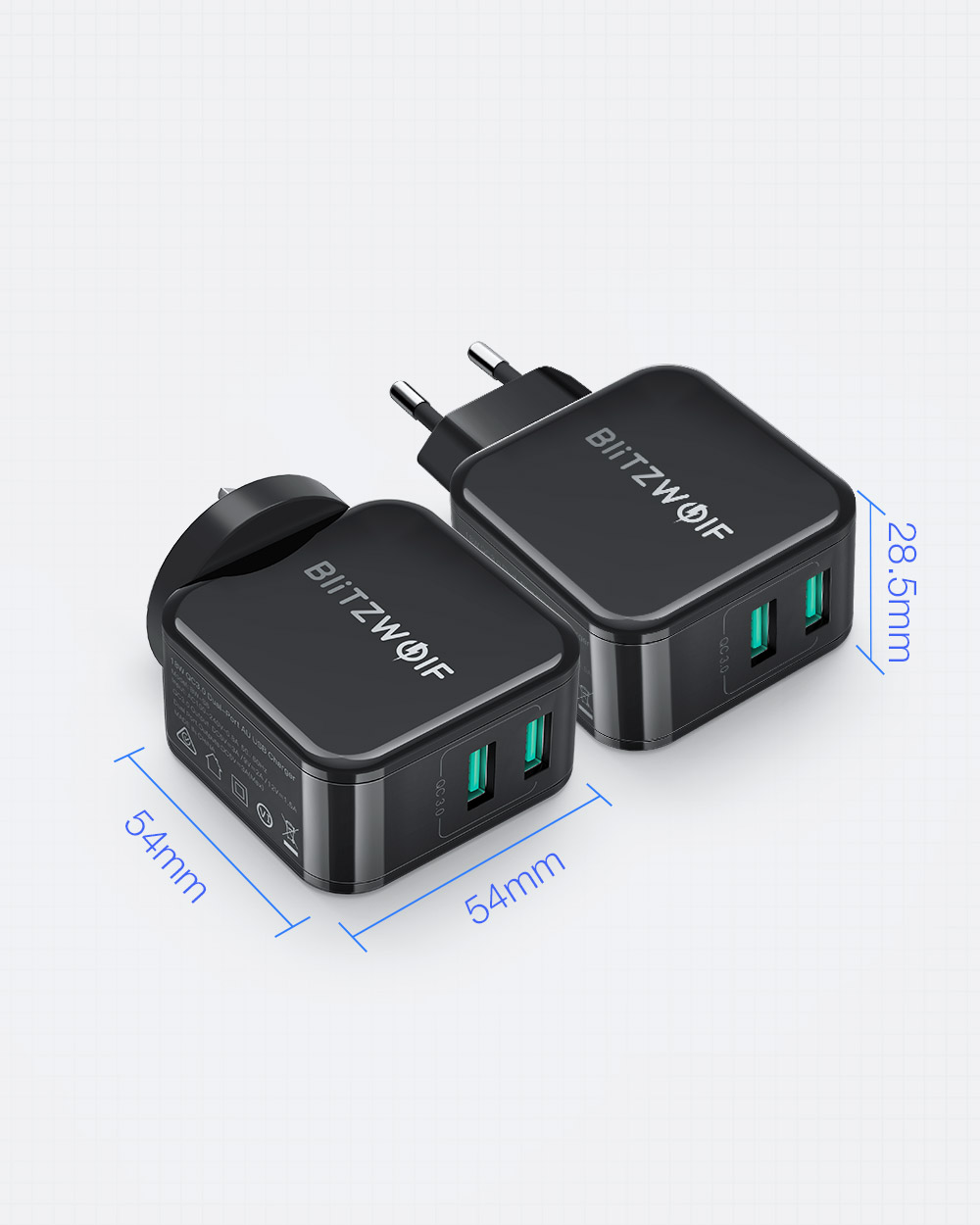 BlitzWolfreg-BW-S6-New-Version-18W-Dual-USB-QC30-Wall-USB-Charger-EU-AU-Adapter-for-iphone-11-Pro-XR-1047935