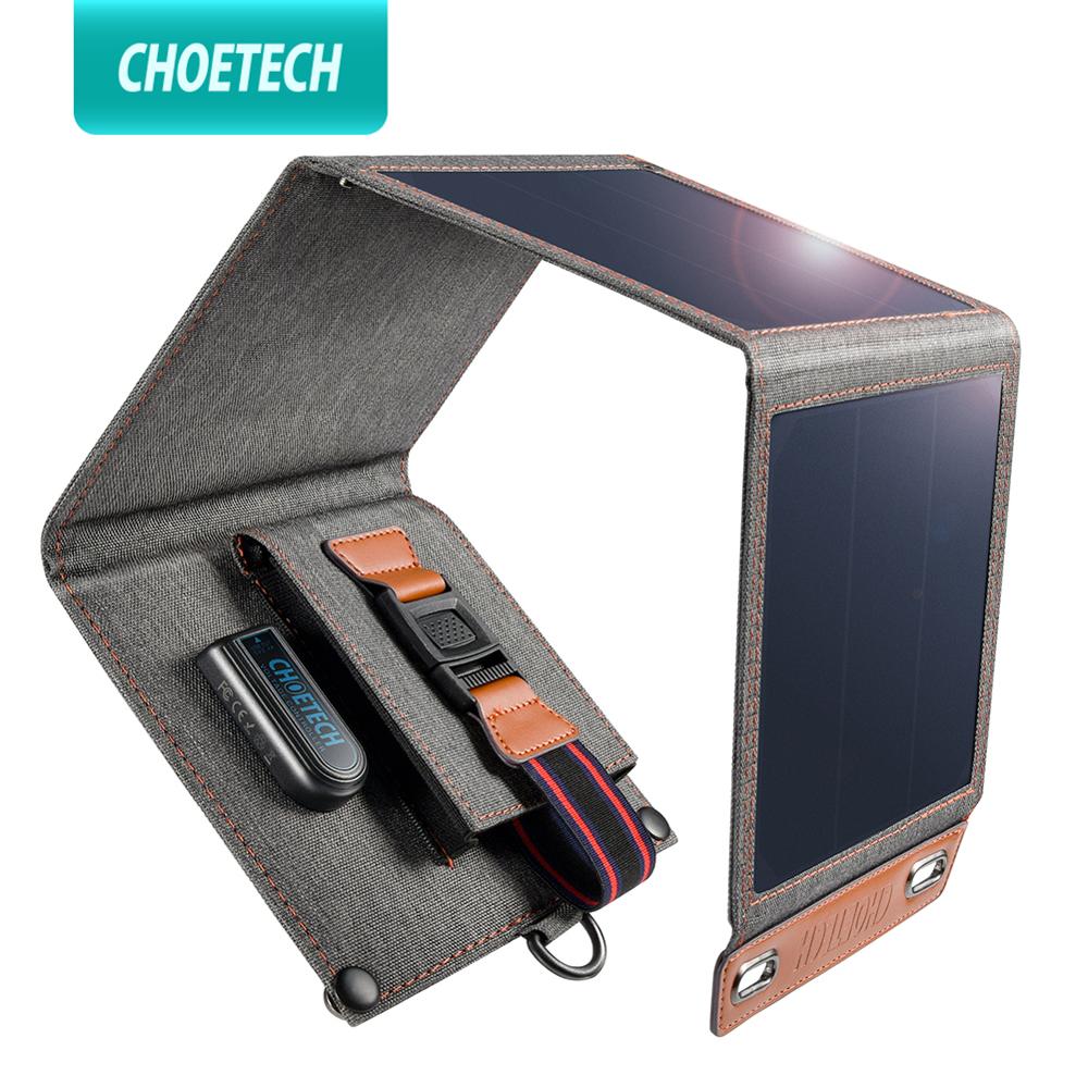 CHOETECH-Solar-Charger-14W-USB-Foldable-Phone-Travel-Charger-Solar-Panel-Waterproof-For-iPhone-X-XS--1699589