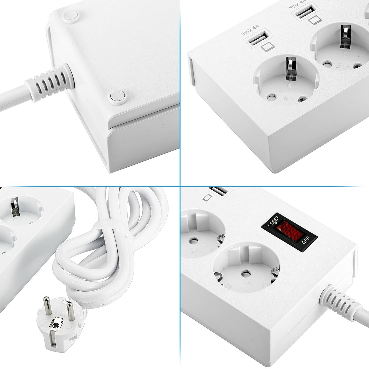 ELE-YA-30WS-5AE4U-5-Outlet-Power-Strip-Charger-with-4-USB-Fast-Charging-Ports-EU-Plug-1215579