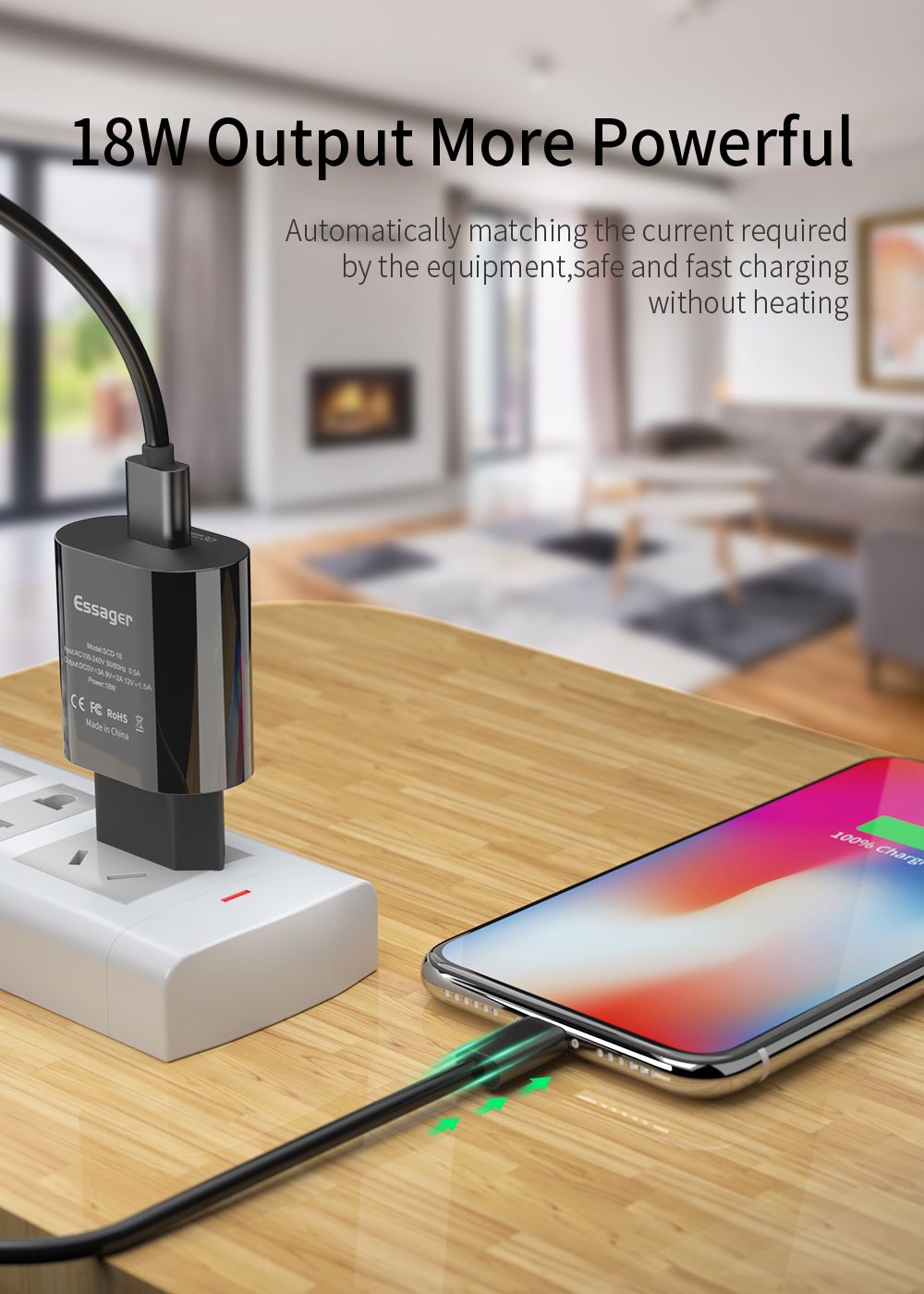 Essager-18W-3A-QC30-Fast-Charging-USB-Charger-For-iPhone-X-XS-Max-HUAWEI-P30-Pro-Mate-20-S9-S10-S10-1506734
