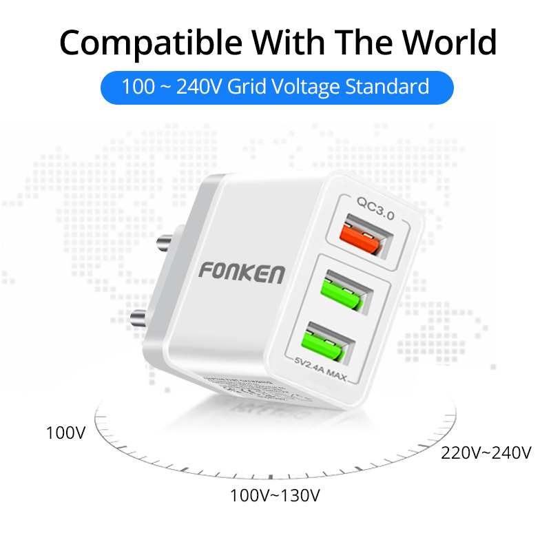 FONKEN-30W-3-Port-QC30-Fast-Charging-USB-Charger-Adapter-For-iPhone-XS-11Pro-Huawei-P30-Pro-Mate30-X-1648562