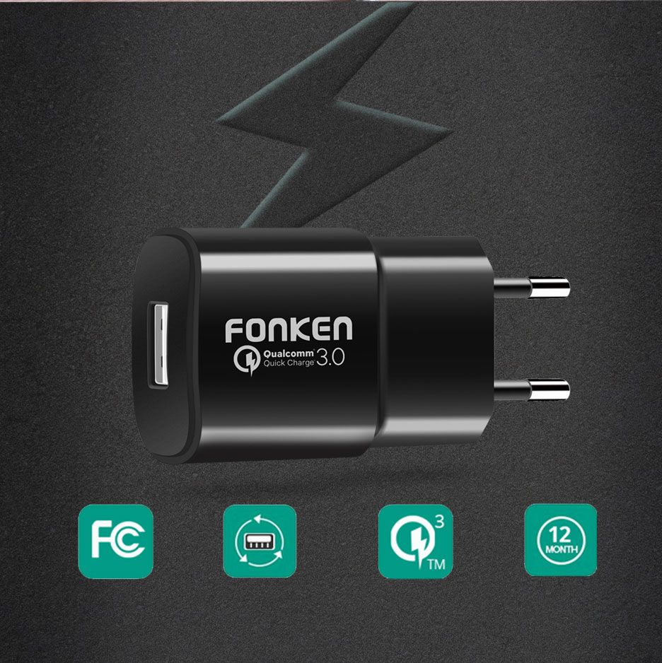 FONKEN-3A-Quick-Charging-30-USB-Charger-EU-Plug-Adapter-For-iPhone-X-XS-Oneplus-Pocophone-HUAWEI-P20-1535687